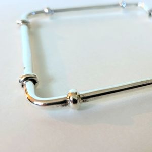 Sterling silver square bracelet